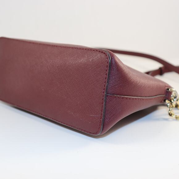 Michael Kors Jet Set Crossbody Bag – Merlot Saffiano Leather - Picture 6 of 8